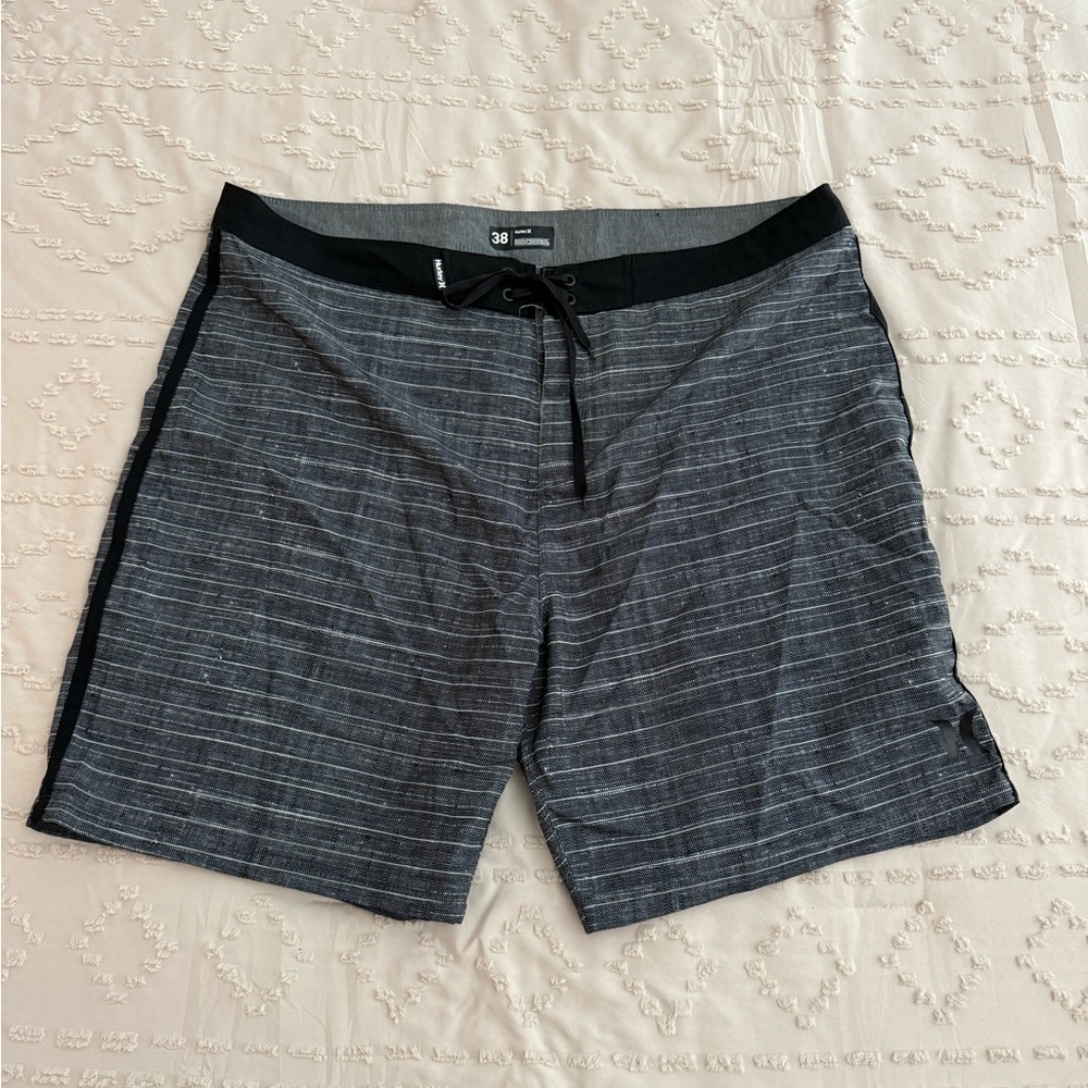 Hurley Men's Black and Gray Board Shorts